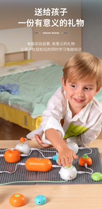300 + kit di strumenti scientifici per la costruzione di circuiti elettronici di gioco, kit di strumenti per la costruzione di esperimenti di fisica dei circuiti per bambini - Product Image 3