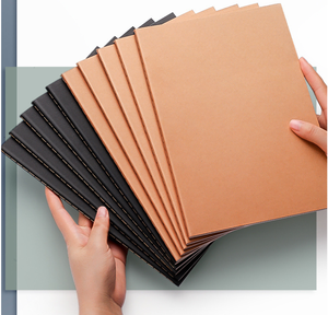Taccuino personalizzato con stampa di quaderni in carta Kraft riciclata formato <span class=keywords><strong>A4</strong></span> con copertina morbida - Product Image 1