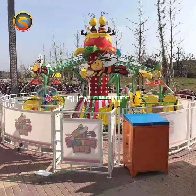 Prezzo di fabbrica Carnival Game Rides Fairground Equipment Children Self Control Flying Bee Magic Bike Ride