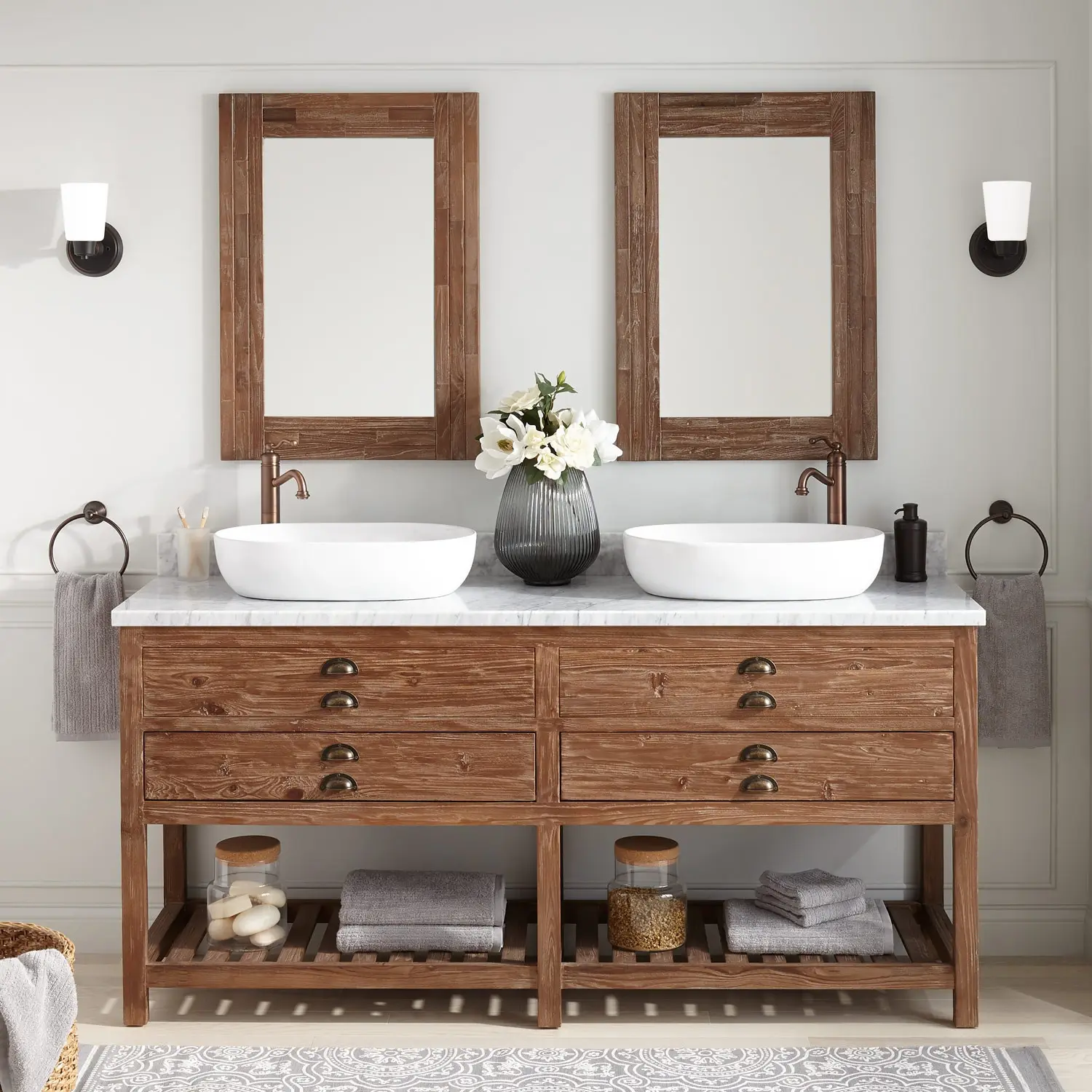 Personalizado durável banheiro vanity