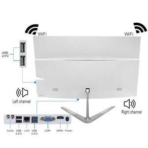 NZPAL Factory-ordenador de escritorio, computador de 23,6 pulgadas, Corei5, 1920x1080, Led, todo en uno, Barebone, PC, Monoblack - Product Image 3