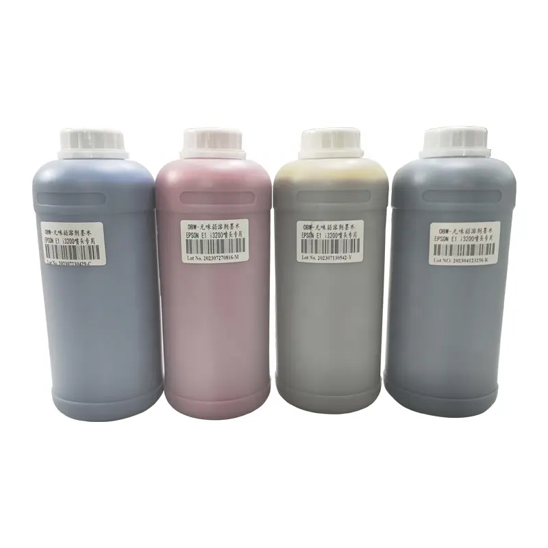 1000 ml/botella 4 colores al aire libre tinta a base de aceite pigmento de tinta de impresora para I3200 cabezal de impresión Eco solvente impresora usada