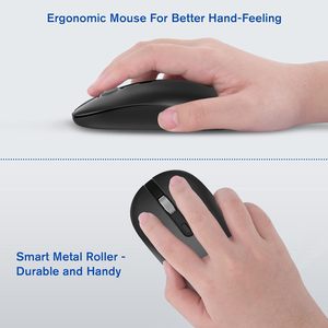 Prezzo di fabbrica Mouse 2.4 Wireless Mouse Ghz 800-1600Dpi Click Slient Gaming Computer Mouse da ufficio per PC portatile - Product Image 4