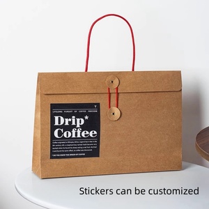 Kunden spezifischer brauner Umschlag aus recyceltem Kraft papier für den Versand mit String-Knopf verschluss und personal isierter Aufkleber verpackung - Product Image 2