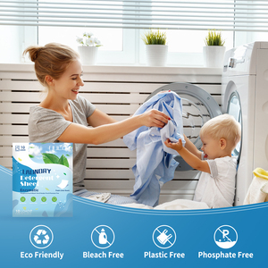 Laundry Detergent <strong>Sheet</strong> Enzymatic Fresh Linen Natural Scent Beads Laundry <strong>Soap</strong> Color Catcher Dissolving Cleaning <strong>Sheets</strong> Strips - Product Image 2