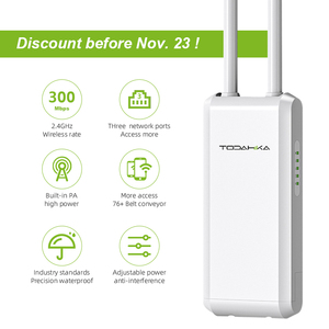 Hot người bán 300Mbps ngoài trời không dây 2.4GHz Wifi điểm truy cập với 24V PoE cung cấp điện 802.11b/g/n tiêu chuẩn - Product Image 2