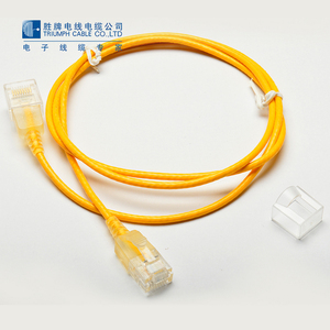 RJ45 cable de parche cat5e cat6 ethernet cable UTP 24AWG Slim cable de parche de fibra con Ethernet - Product Image 4