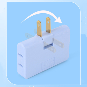 Presa elettrica da 1 a 3 vie 2 Pin spinaci spina 180 presa di corrente girevole a parete - Product Image 5