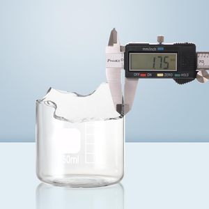 WEIAI yüksek kaliteli beher cam 3.3 borosilikat ısıya dayanıklı beher 25ml 50ml 100ml 250ml 500ml laboratuvar cam beher - Product Image 4