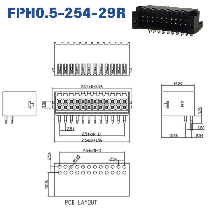 FPH0.5-254-29R