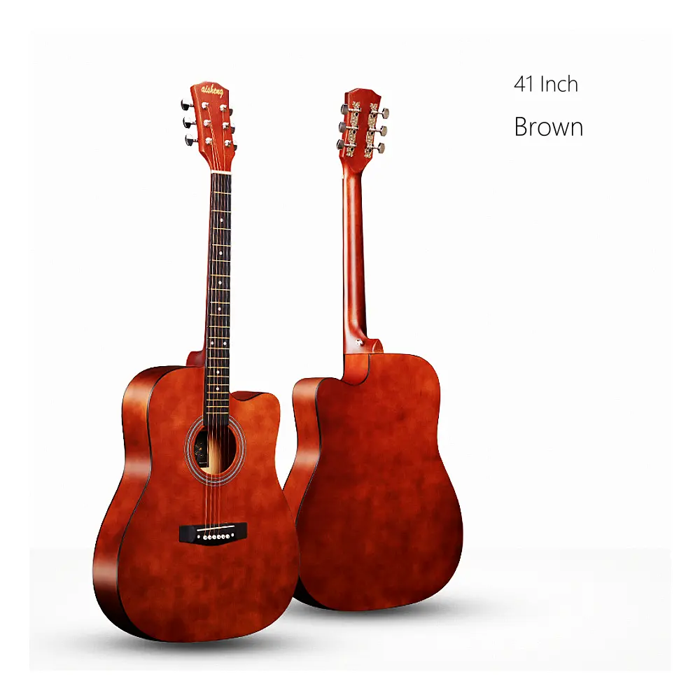 JELO KBT-QD-H41Q Acoustic Guitar 41 Zoll 6 Saiten Volks-Schneidgitarre Akustik-Klassik-Gitarren Saite Akustik