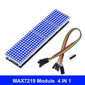 MAX7219 Punktmatrix-Modul für Arduino-Mikro controller 4 in einem Display mit 5P-Leitung