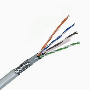 4 paia per esterni guaina doppia in rame solido cavo di rete 100m LAN per computer UTP cavo FTP CAT6 SFTP CAT6 0.56mm Shield - Product Image 2