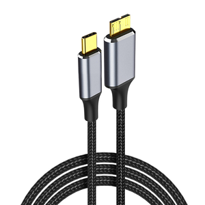 尼龙编织镀金USB3.0 5gbps超快数据传输扩展电缆USB A公对公/母/USB C/Micro-B OTG线