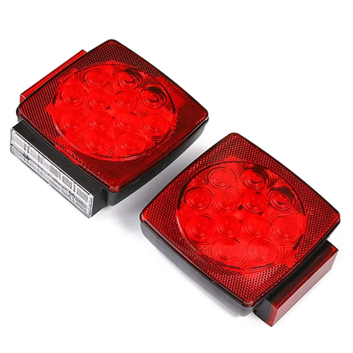 Luces Led rojas sumergibles para remolque, juego de luces traseras para remolque, barco, camión, RTS, 12V