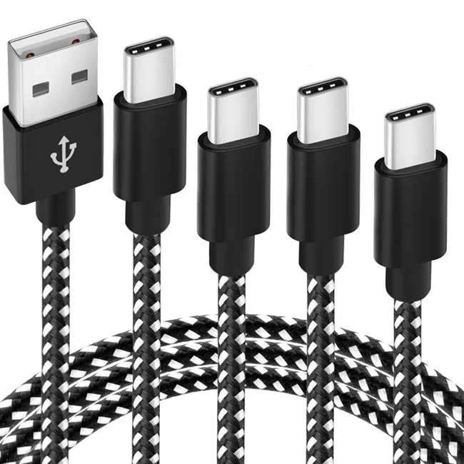 Cable de carga rápida USB A 2,0, cable de datos Micro USB, cargador rápido, nailon tejido, accesorios móviles