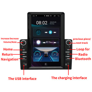 Sistema de Audio Universal para coche, reproductor Multimedia con pantalla Vertical, Mp5, Dvd, Usb, Wifi, transmisor Fm, Radio, estéreo, Android - Product Image 2