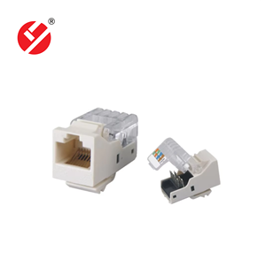 LIYUAN T568A/B Toolless Keystone Jack RJ45 Computer modulare non schermato UTP CAT6 connettore schermato tipo per LY-KJ5-15 di rete - Product Image 1