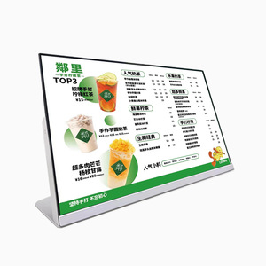 21 \ "-23.8 \" inç LED LCD interaktif ekran masaüstü dijital tabela için Touchless otel restoran menü medya oyun reklam - Product Image 2