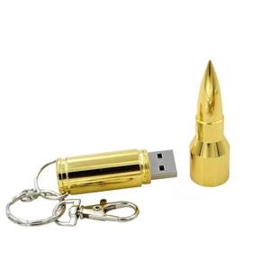 YONANSON新奇金属子弹模型USB闪存驱动器带钥匙链定制Pendrive礼品 - Product Image 2