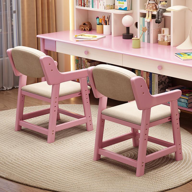 09 Adjustable Chair, Pink and White *1