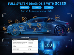 CGSULIT SC880全系统实时数据读取代码汽车车载诊断扫描仪工具，带AFR自适应功能诊断机 - Product Image 2
