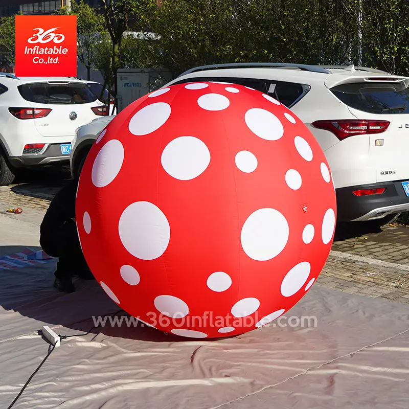 Bola inflável de Natal inflável para mascote animal de desenho animado com grande publicidade personalizada