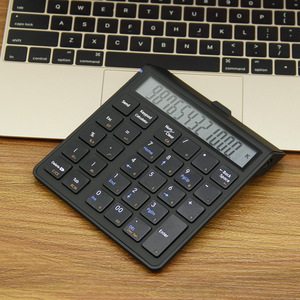 Computadora personalizada/Laptop 28 teclas Bluetooth Teclado numérico inalámbrico Contabilidad financiera Banco POS Calculadora Teclado de números digitales