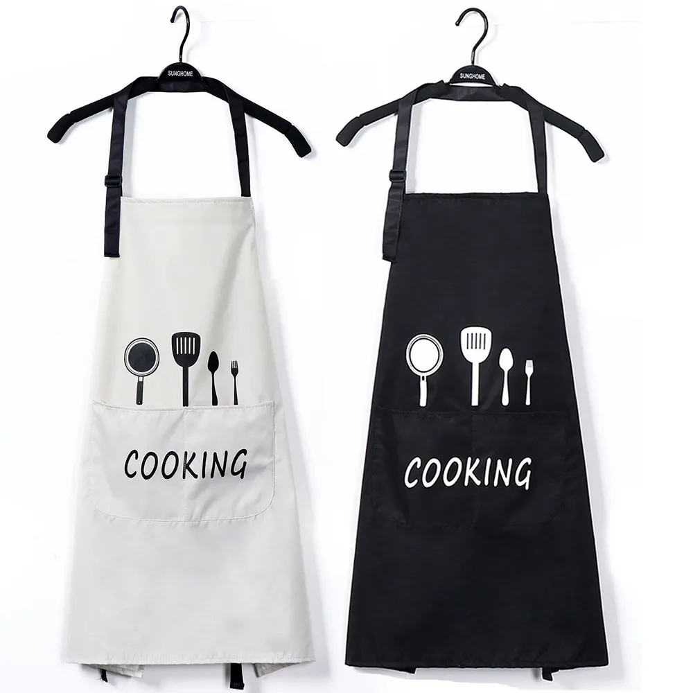 Tabliers pour femmes avec logo personnalisé bon marché pour la cuisine Tabliers de cuisine modernes imperméables pour adultes Chef de cuisine