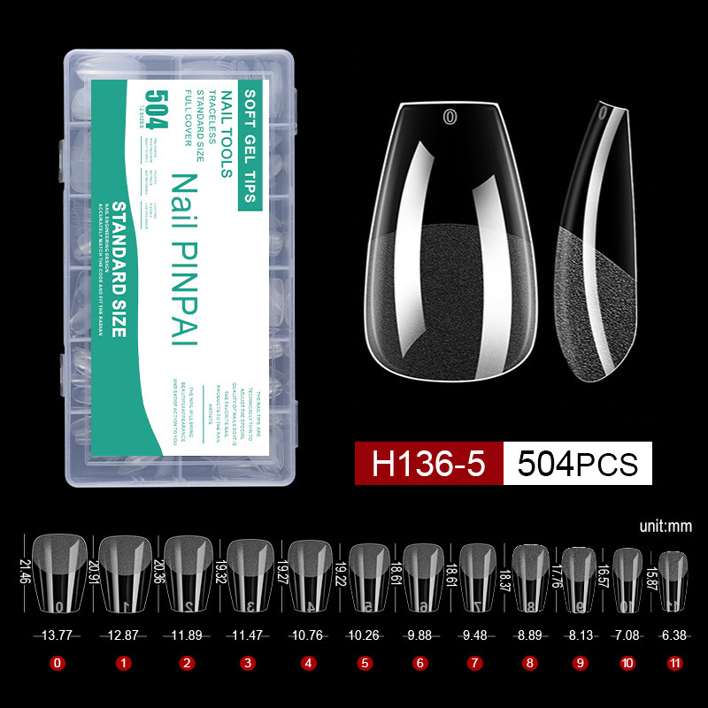 504PCS semi-frosted 05#