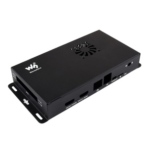 CM5-IO-BOARD-CASE-A Waves hare Metall gehäuse für Raspberry Pi Official Compute Module 5 IO-Platine wird mit Lüfter geliefert - Product Image 1