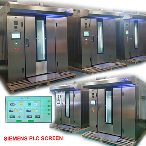 Bread Machine Customize 32 Tray <strong>Gas</strong> Rotary <strong>Oven</strong> W/ Siemens PLC Rack Trolley <strong>Oven</strong> for Bakery baguette Croissant Toast Round Bun - Product Image 2