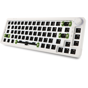 Teclado mecánico LK67/TM680 programable, 3 modos, 3/5 Pines, Kit de bricolaje con perilla, RGB, inalámbrico