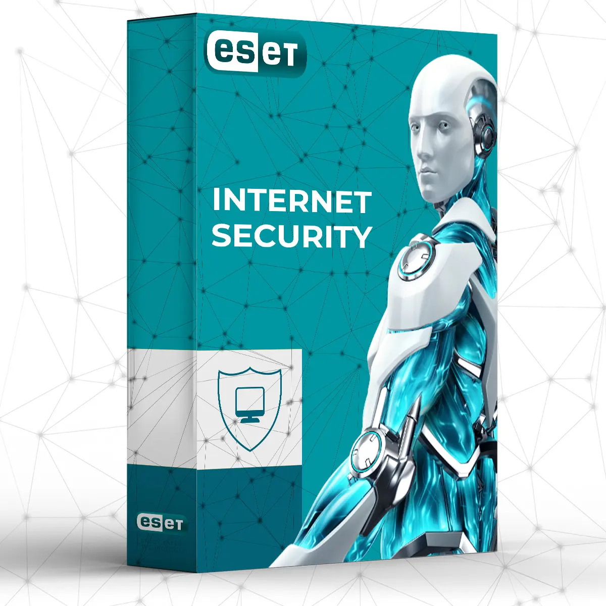 Eset Internet Security Computer/Apple/Android/Linux 1 Gerät/1 Jahr Online-Code Datenschutz Antivirus-Software ES ET