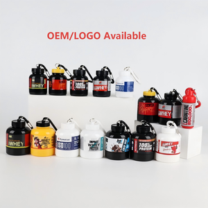 100ml/30g 150ml/45g 200ml/60g Portable Porte-clés Protéine de Lactosérum <span class=keywords><strong>BCAA</strong></span> Poudre Conteneur Bouteille pour Muscle Préentraînement - Product Image 2