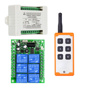 <strong>Multi</strong>-<strong>function</strong> 6 Channels RF <strong>Remote</strong> Controller Switch with <strong>Remote</strong> <strong>Control</strong> Set for Universal Garage Door and Irrigation Motor