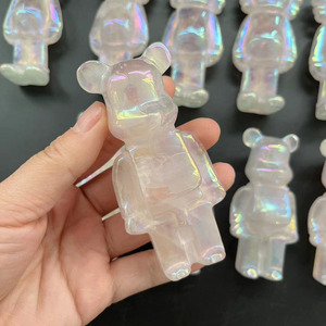 Thiên Thần Tự Nhiên Chất Lượng Cao Arua Rose Quartz Bearbrick Và Kawss Rose Quartz <span class=keywords><strong>Bear</strong></span> Làm Quà Tặng _ XCG - Product Image 5
