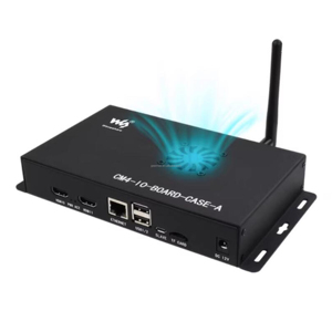 CM4-IO-BOARD-CASE-A Waveshare per Raspberry Pi Compute modulo 4 CM4 IO scheda di espansione in metallo smerigliato custodia con ventilatore