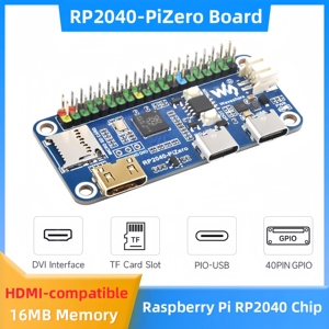 RP2040-PiZero Base della scheda di sviluppo su RP2040 16MB di memoria Flash 2 x tipo C Mini Slot per schede porta TF compatibile HDMI - Product Image 2