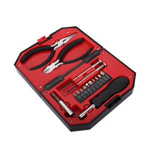 16 adet/takım ev bakım aracı kutu seti taşınabilir acil Handy aracı ev tornavida Bit soket pense Tool Kit seti - Product Image 4