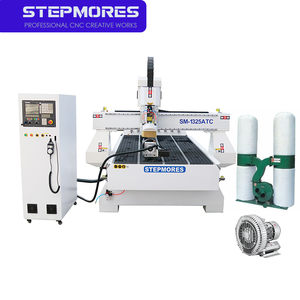 Controlador Cnc ATC profesional 1300*2500mm máquina de enrutador Cnc para trabajo en madera 1325M MDR tipo lineal en la parte posterior Nk280 - Product Image 4
