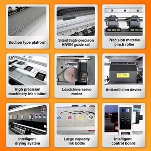 3.2m Wide Format <strong>Printer</strong> with 4 I3200 Heads high speed Inkjet <strong>Printers</strong> for wallpaper tarpaulin Printing Machine - Product Image 4