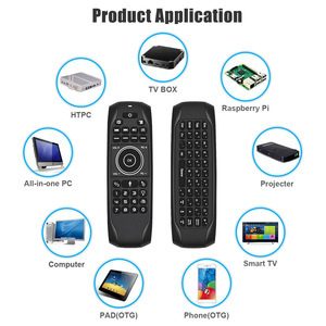 G7V Pro mini tastiera ricaricabile 2.4G funzione vocale retroilluminata wireless QWERTY tastiera 2 lati design telecomando intelligente - Product Image 6