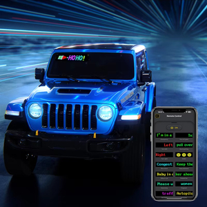 Luce flessibile Led striscia di controllo intelligente App Led Display messaggio auto modello di scorrimento di animazione segni digitali per auto - Product Image 1