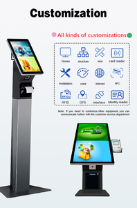 15,6 21,5 Дюймов Черный стоячий андроид ресторанное оборудование автоматический платежный автомат для боулинга караоке фуд-корт - Product Image 5
