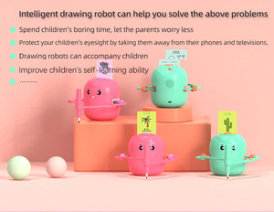 新しいアイテム自動ロボット自動子供のおもちゃインテリジェントな一次教育フラッシュカード学習描画卸売 - Product Image 5