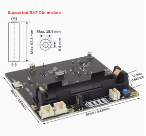 Raspberry Pi 4 Slim up scheda di espansione della batteria al litio alimentazione interna senza cablaggio ininterrotto gestione dell'alimentazione X703 - Product Image 2