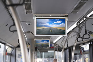 OSK QZ-2151 21.5 Inch Flip Down HD LCD Bus <strong>Monitor</strong> AV/HD-MI <strong>Input</strong> 12V 24V Roof Car LCD <strong>Video</strong> Display Screen - Product Image 3