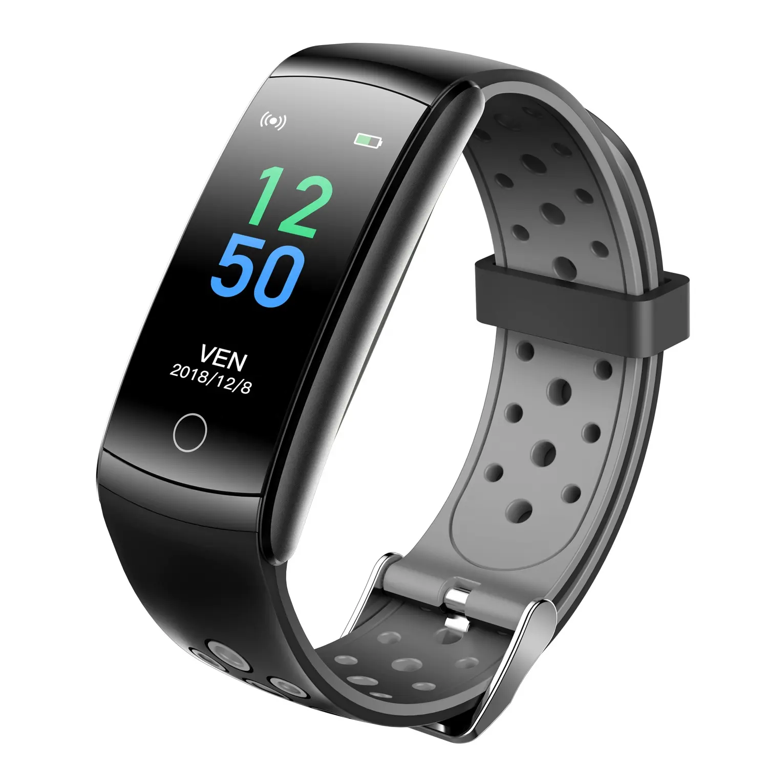 2021 새로운 도착 체온 모니터 Q8T Smartwatch 혈압 산소 피트니스 밴드 알람 시계 스마트 팔찌