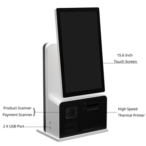 Bán buôn tất cả một máy tính để bàn nhà hàng 15.6 mini tự đặt hàng thanh toán Dịch Vụ Thanh Toán Máy kiosk màn hình cảm ứng máy ảnh SDK mặt - Product Image 2